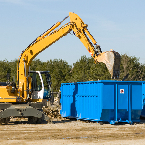 what size residential dumpster rentals are available in Irondale Alabama